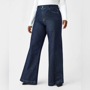 NWT Spanx Wide Leg Jeans - Petite 1X